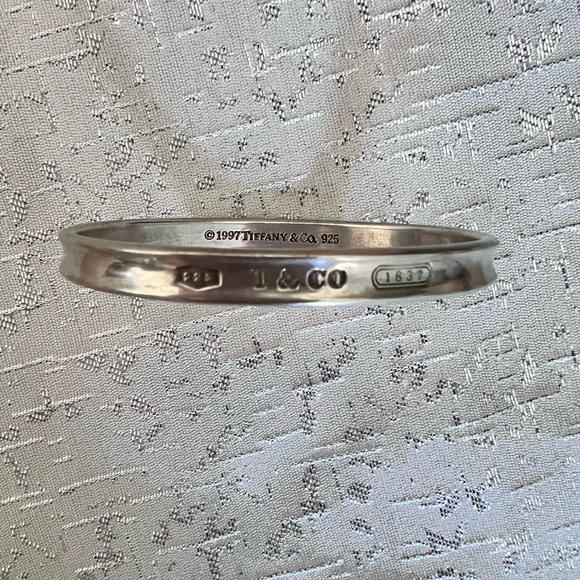 TIFFANY&CO. 1837 Sterling Silver 925 Bangle Bracelet 1997 Authentic Preloved - Picture 8 of 12
